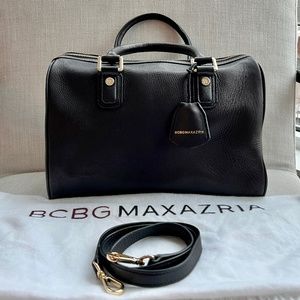 BCBGMaxAzria Black Satchel Boston Bag